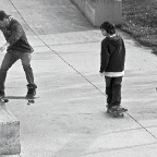 Boy Watching Master